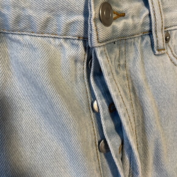 Harlow Denim Jean Light Wash Shorts Rips size 27 - Picture 4 of 5